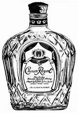 Crown Royal Drawing Bottle Logo Whiskey Tattoo Drawings Clipart Vector Drinks Crowns Templete Clipartmag Getdrawings Favourites Add Marino Cory sketch template