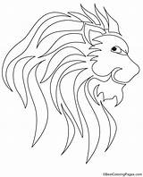 Logo Coloring Lion King sketch template