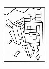 Minecraft Coloring Pages Golem Iron Printable Color Getcolorings sketch template