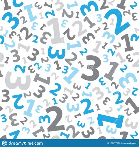 blue  number background seamless set stock vector illustration  backdrop algebra