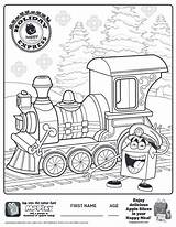 Coloring Meal Happy Mcdonalds Express Holiday Train Pages Mcdonald Sheet Colouring Sheets Activities Dots Connect Christmas Time Kids Activity Choose sketch template