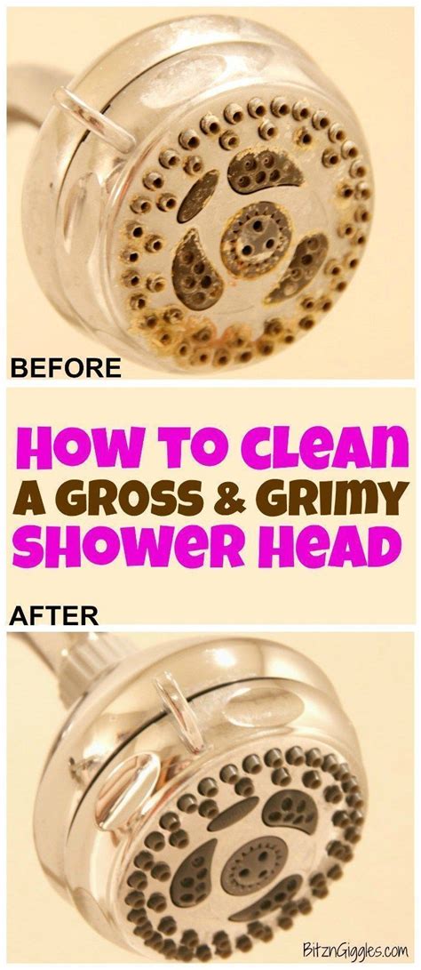 clean  clogged shower head shower heads shower cleaner