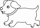 Outline Dog Puppy Coloring Template Pages Drawing Printable Color Dogs Puppies Animal Wecoloringpage Print Kids Body Sheets Clipartmag Visit Pilih sketch template