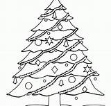 Christmas Tree Coloring Blank Pages Drawing Library Clipart Popular sketch template