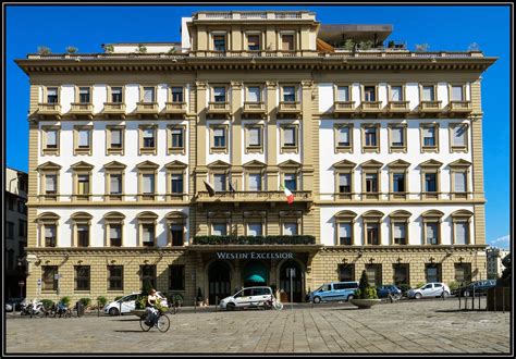 hotels  stays visits  facade  westin excelsior hotel florence italy