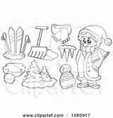 Icicle Coloring Pages Clipart Shovel Winter Getdrawings sketch template