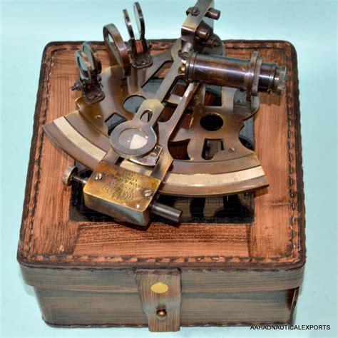 antique brass sextant brass marine sextant kelvin and hughes london 1917 aero nautical