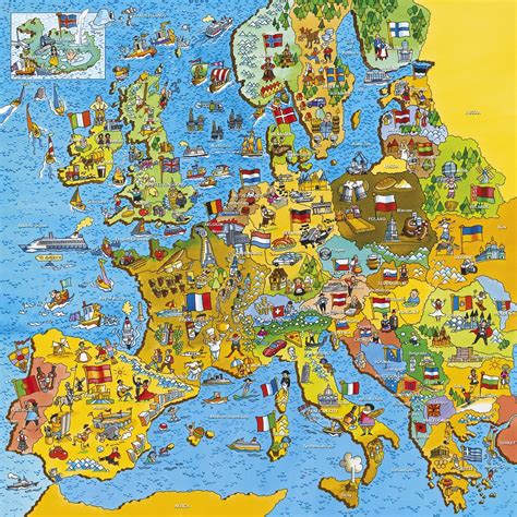 kinder  europa karte