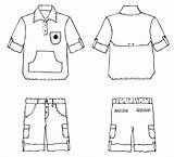 Clipart School Clothes Uniforms Boys Clip Uniform Boy Shirt Line Stylish Clipground Library Blue sketch template