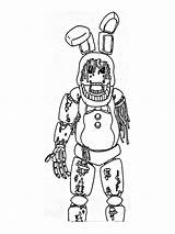 Chica Toy Pages Coloring Bonnie Freddy Foxy Template Printable sketch template