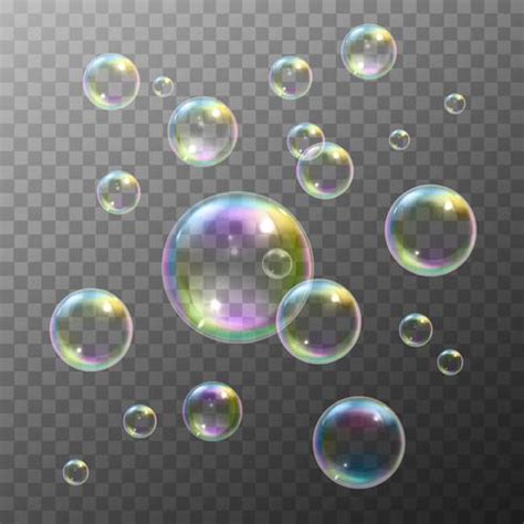 soap bubbles set  vector art  vecteezy