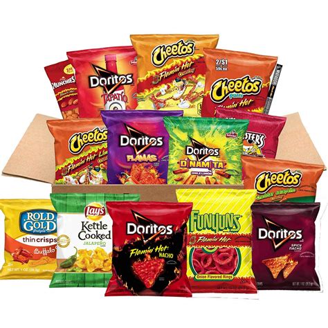 amazoncom ultimate snacks care package hot spicy variety  chips