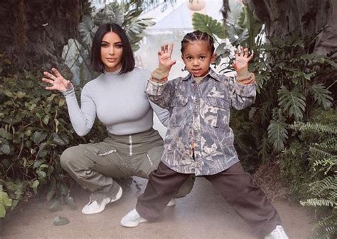 kim kardashian shares unseen photos from her son saint s dinosaur