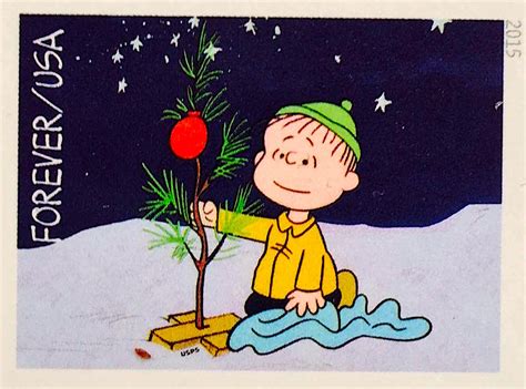 charlie brown christmas stamps  fond review