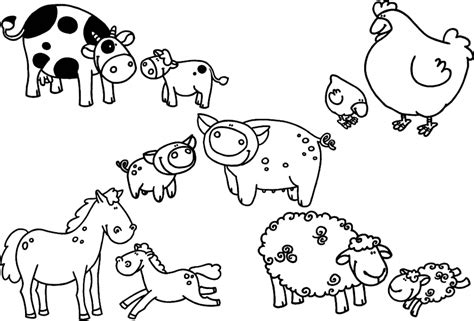 farm animal coloring pages coloringrocks animal coloring pages