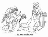 Coloring Pages Annunciation Conception Immaculate Buster Monster Club Coloriage Colouring Angel Mary Bible Number Catholic Maria Colour Dessin Colorier Puzzles sketch template