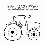 Tractor Colouring Pages sketch template