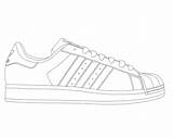 Superstar Shoe Katus sketch template