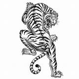 Coloring Tiger Tattoo Pages Adult Printable Book Head Sheet Color Print Geometric Favecrafts sketch template