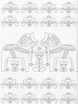 Coloring Scandinavian Pages Embroidery Book Folk Designs Pg Uploaded User Adult Print sketch template