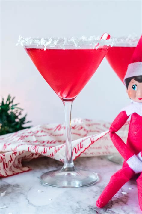 naughty elf cocktail santa s hat martini recipe