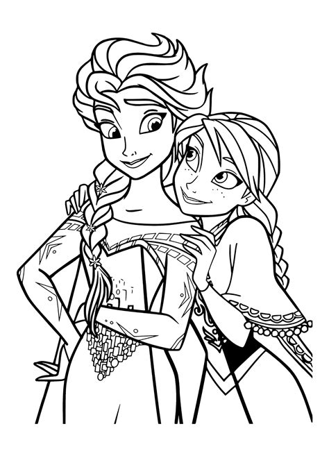 frozen coloring page printable