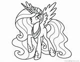 Pony Coloring Little Princess Pages Celestia Cadence Luna Mlp Kids Printable Color Crown Getcolorings Print Princ Choose Board Popular Timeless sketch template