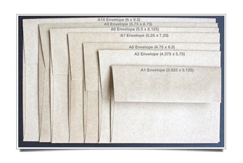 Announcement Size Envelopes Visual Guide Paperpapers Blog
