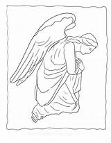 Angel Coloring Pages Mary Joseph Outline Angels Drawing Matthew Print Printable Template Color Drawings St Colouring Getcolorings Guide Getdrawings Choose sketch template