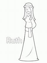 Ruth Coloring Pages Naomi Bible Clip Popular Library sketch template