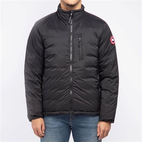 canada goose coats and jackets lodge nylon down jacket in black 5079m