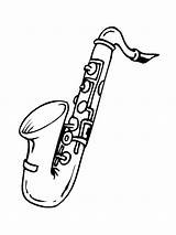 Saxophone Jazz Orchestra Crafts sketch template