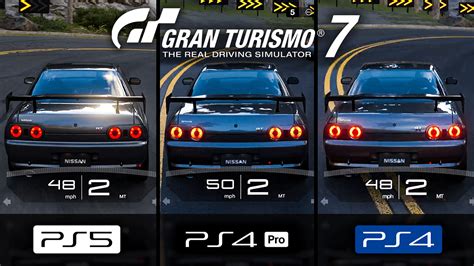 here s how gran turismo 7 looks on ps4 ps4 pro and ps5 traxion