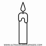 Coloring Candles sketch template