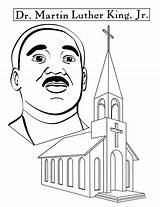 Luther Coloring Martin King Getdrawings sketch template