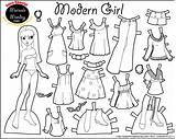 Doll Paper Printable Dolls Template Coloring Cut Pages Dress Color Colouring Cutouts Boy Sheets Adult Choose Board sketch template