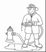 Fireman Hat Drawing Getdrawings Firefighter Coloring sketch template