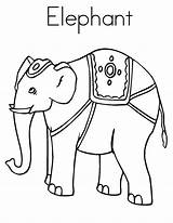 Elephant Coloring Circus Elmer Pages Template Comments Elephants Getdrawings Drawing Getcolorings Coloringhome sketch template
