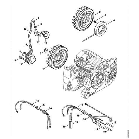 stihl ms  chainsaw ms  parts diagram ms  ignition