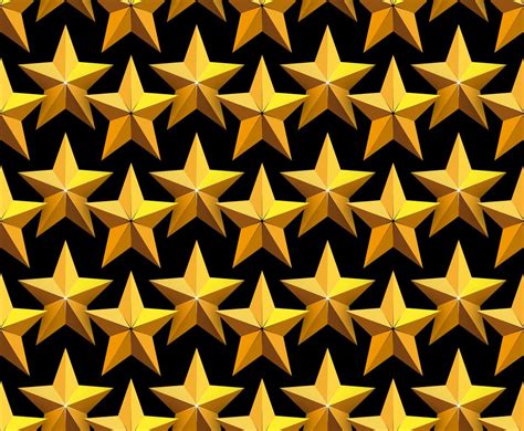 vector gold stars seamless pattern vector art graphics freevectorcom