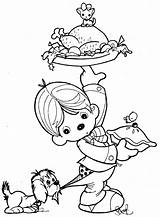 Precious Moments Coloring Pages Waiter Drawings Thanksgiving Bible Clown Printable Sheets Drawing Book Print Family Coloringbook4kids Kids Color Child Books sketch template