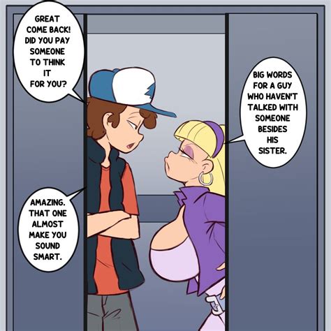 Dipper And Pacifica Elevator Brawl 2 4 🗽 Gravity Falls Fan Art