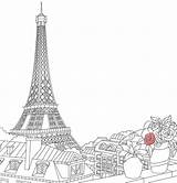 Coloring Travel France Europe Pages Book Landmarks Adult Template Da 출처 Interpark sketch template