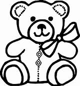 Bear Teddy Drawing Outline Evil Clipartmag sketch template