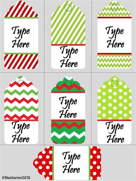 printable editable christmas gift labels  printable templates