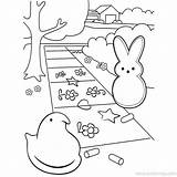 Peeps Marshmallow sketch template