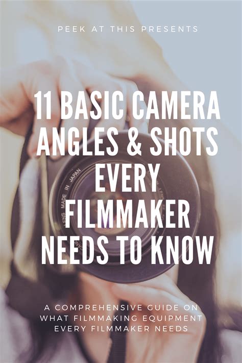 11 basic camera angles and shots every filmmaker needs to know
