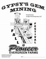 Coloring Gem Mining Sheet Pdf Festival Fall Pages Farms Evergreen Pioneer sketch template