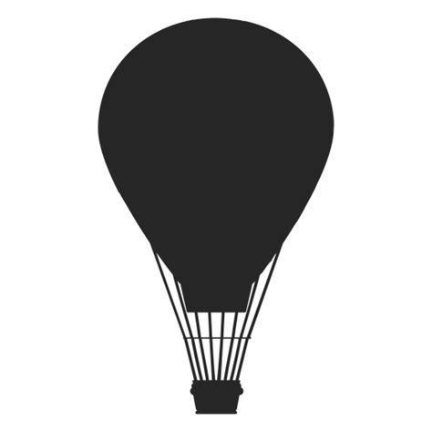 air balloon  flight balloon silhouette transparent png svg vector file