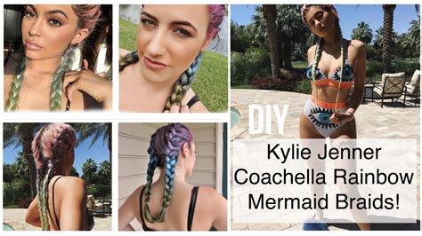 Diy Kylie Jenner Hair Coachella Rainbow Mermaid Braids